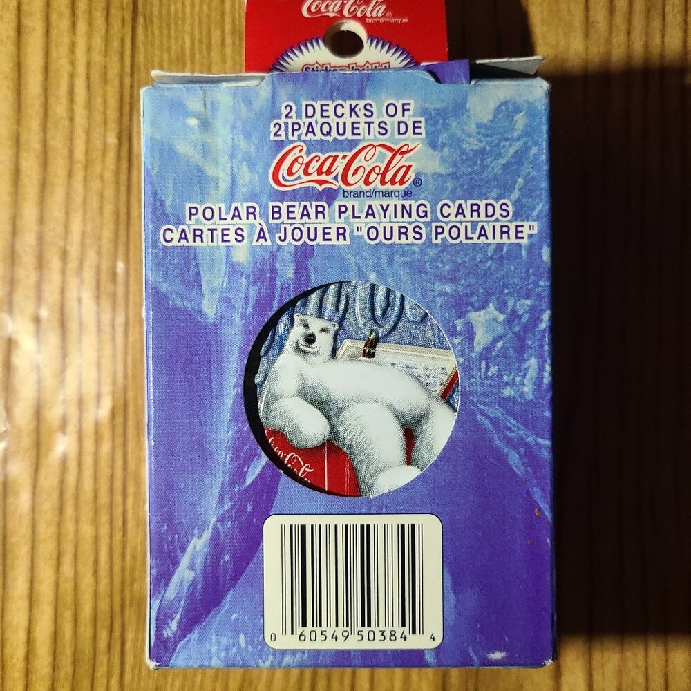 Coca-Cola Polar Bear Playing cards box set (x2) NEW